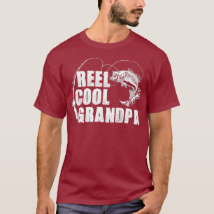 Reel Cool Grandpa - Fishing Gift For Dad or T-Shirt