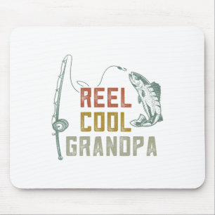 Reel Cool Grandpa Fishing S  Mouse Pad
