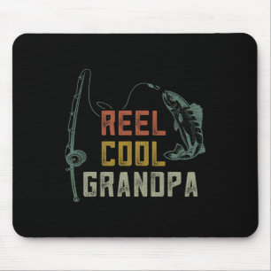 Reel Cool Grandpa Fishing Shirts Mouse Pad
