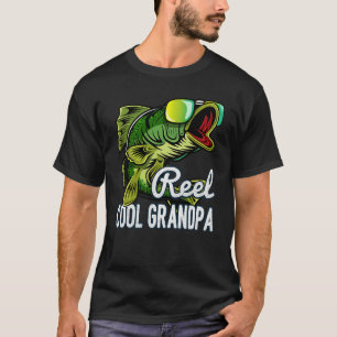 Reel Cool Grandpa Fishing T-Shirt – Funny Bass Fis