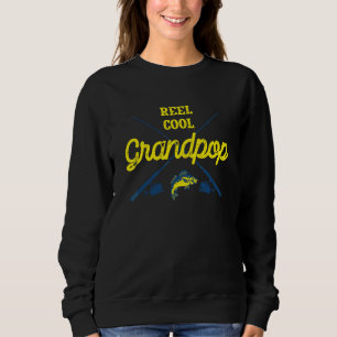 Reel Cool Grandpop Fishing Fisherman Humour Gran Sweatshirt
