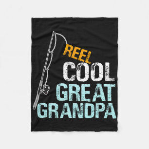 Reel Cool Great Grandpa Gift From Granddaughter Gr Fleece Blanket