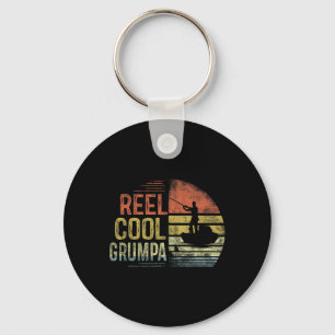 Reel Cool Grumpa Fishing Gifts Grumpa Birthday Vin Key Ring