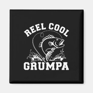 Reel Cool Grumpa For Fishing Grandpa Magnet