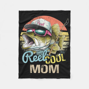 Reel Cool Mum Funny Fishing Quotes For Uncle Women Fleece Blanket