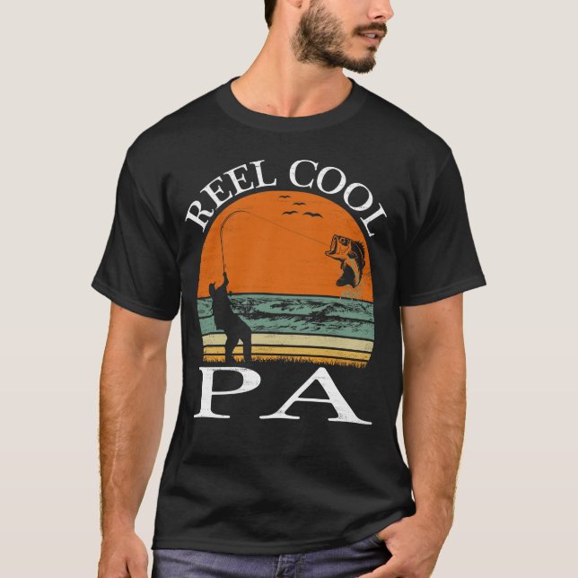 Reel Cool Pa Father's Day Gift T-Shirt (Front)