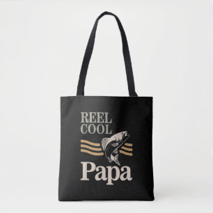 Reel Cool Papa - Father and Grandpa Gifts Tote Bag