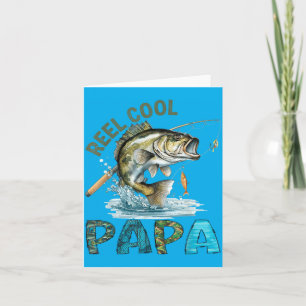 Reel Cool Papa Fathers Day Fishing Lovers Card
