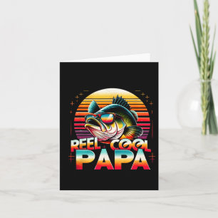 Reel Cool Papa Fisherman Father's Day Gift Fishing Card