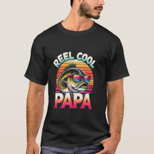 Reel Cool Papa Fisherman Father's Day Gift Fishing T-Shirt
