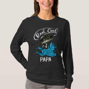 Reel Cool Papa Fishing Dad  Father's Day Fisherman T-Shirt