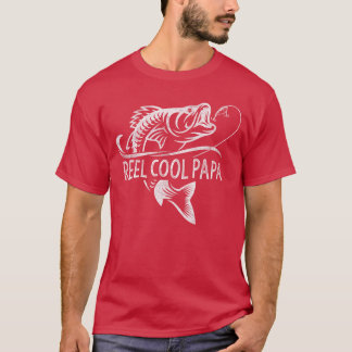 Reel Cool Papa Fishing Dad Gifts Fathers Day Fishe T-Shirt