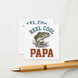 Reel Cool Papa Fishing Father's Day Enclosure Card