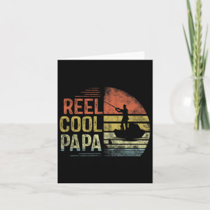 Reel Cool Papa Fishing Gifts Papa Birthday Vintage Card
