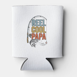 Reel Cool Papa Fishing Shirt Design_1 Can Cooler