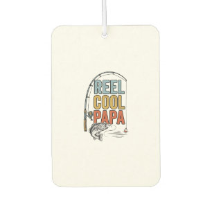 Reel Cool Papa Fishing Shirt Design_1 Car Air Freshener