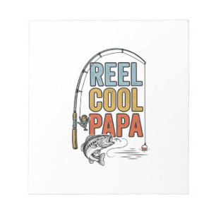 Reel Cool Papa Fishing Shirt Design_1 Notepad