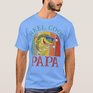 Reel Cool Papa Fishing Vintage Retro Father's Day T-Shirt
