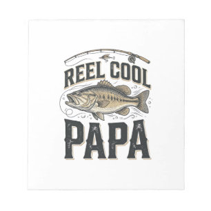 Reel Cool Papa Vintage Fishing Vector Design_1 Notepad
