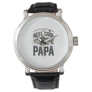 Reel Cool Papa Vintage Fishing Vector Design_1 Watch