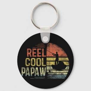Reel Cool Papaw Fishing Gifts Papaw Birthday Vinta Key Ring