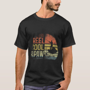 Reel Cool Papaw Fishing Gifts Papaw Birthday Vinta T-Shirt