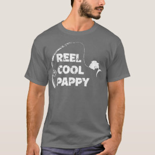 Reel Cool Pappy Funny Grandpa Fathers Day Fishing  T-Shirt