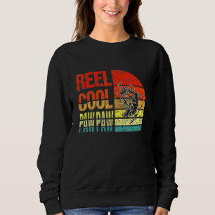 Reel Cool Paw Paw Fisherman Dad Grandpa Fathers Da Sweatshirt