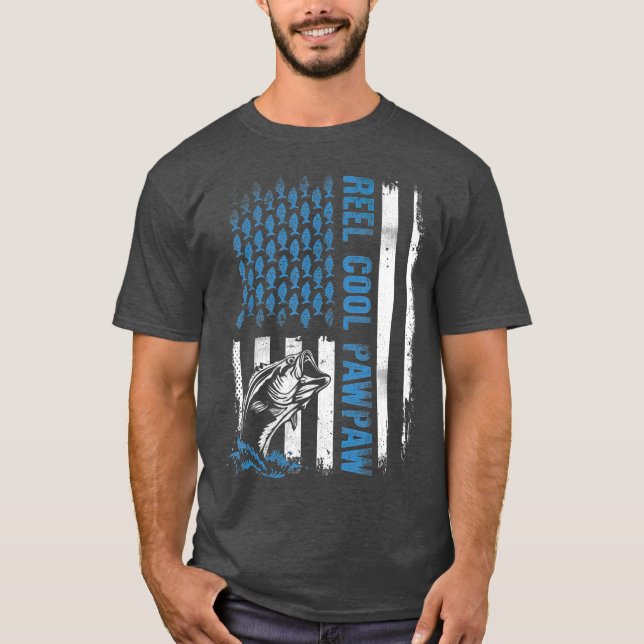Reel Cool Pawpaw  Fishing 2019 Fathers Day Gifts T-Shirt (Front)