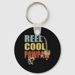 Reel Cool Pawpaw Funny Fisherman Vintage Fishing D Key Ring