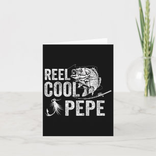 Reel Cool Pepe Fishing Fathers Day Gifts Card