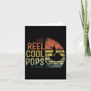 Reel Cool Pops Fishing Gifts Pops Birthday Vintage Card