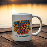 Reel Cool Son Mug<br><div class="desc">Let your son know how cool he is with this cute,  "Reel Cool Son" personalised fishing mug!</div>