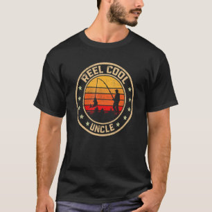 Reel Cool Uncle Fisherman Father's Day Fishing T-Shirt