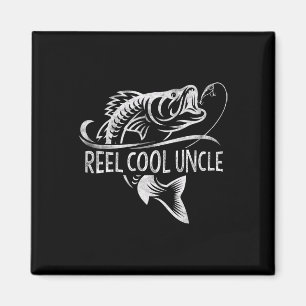 Reel Cool Uncle Fishing Gifts Uncle Father's Day Magnet