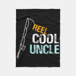 Reel Cool Uncle Graphic Uncle Gift From Niece Or N Fleece Blanket