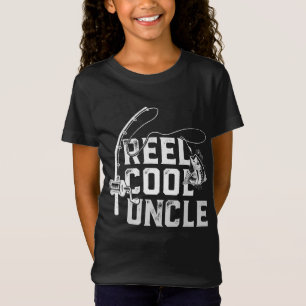 Reel Cool Uncle Vintage Flag Fishing Father's Day T-Shirt