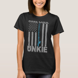 Reel Cool Unkie Uncle Fishing Fathers Day T-Shirt