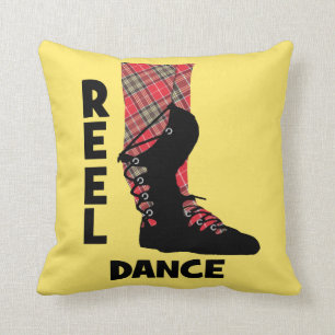 Reel Dance Scottish Country Dance Themed Cushion