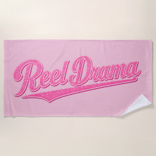 Reel Drama Doll Pink Chicks Who Fish Funny Fishing Beach Towel