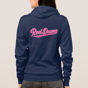 Reel Drama Doll Pink Chicks Who Fish Funny Fishing Hoodie