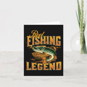 Reel Fishing Legend Vintage Fishing Pike Card