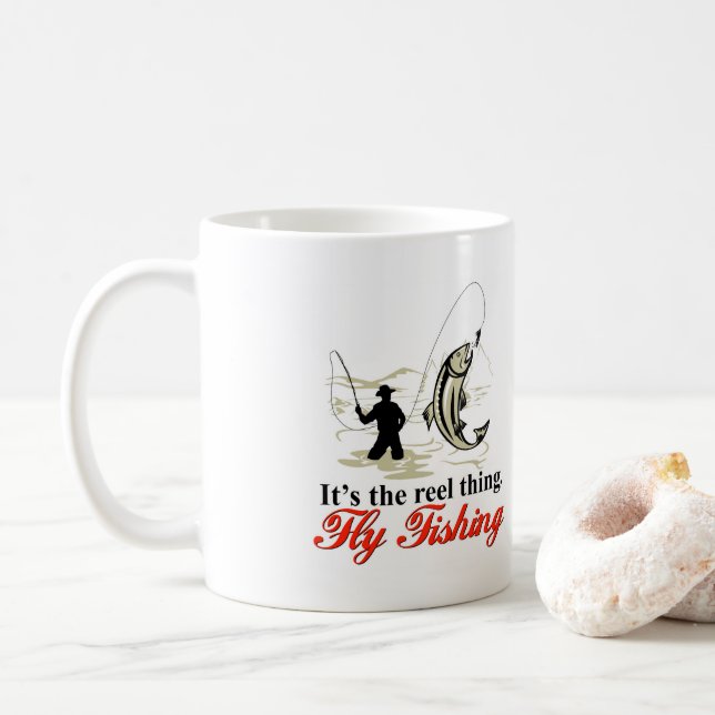 Reel Fly Fishing Mug (With Donut)