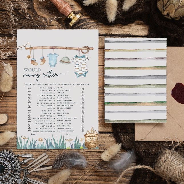 Reel Fun Fishing Would Mummy Rather Baby Shower  (Creator Uploaded)