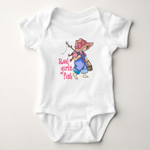 Reel Girls Fish Baby Bodysuit