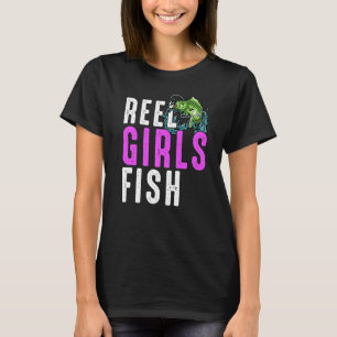 Reel Girls Fish Bass Fishing Fisherwoman Mum Grand T-Shirt