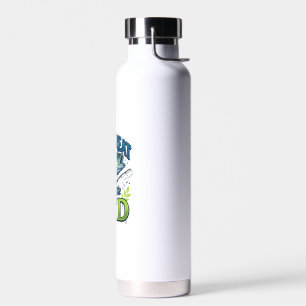 Reel Great Dad Bass Fishing Vintage Vector Design_ Water Bottle