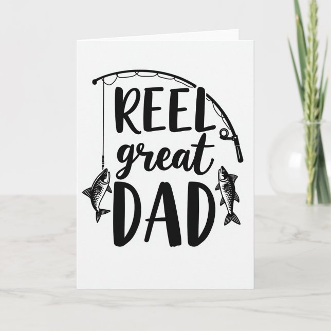 Reel Great Dad Fish Hook Card (Front)