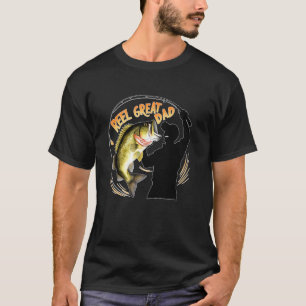 Reel Great Dad funny fun bass fishing fisherman An T-Shirt