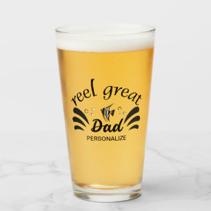 Reel Great Dad Glass Cup
